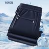 ROMON Men's Summer Ice Silk High-Elastic Casual Sports Pants