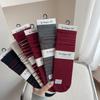 Ankola 2024 Autumn Japanese Women's Striped Combed Cotton Mid-Tube Boneless Stacked Socks