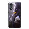 For Oppo Reno8 T 4G Case Luxury Tempered Glass Back Cover Hard Case For Reno8 T 4G 6.43" Capa Funda Animal Vividly Coque Wolf