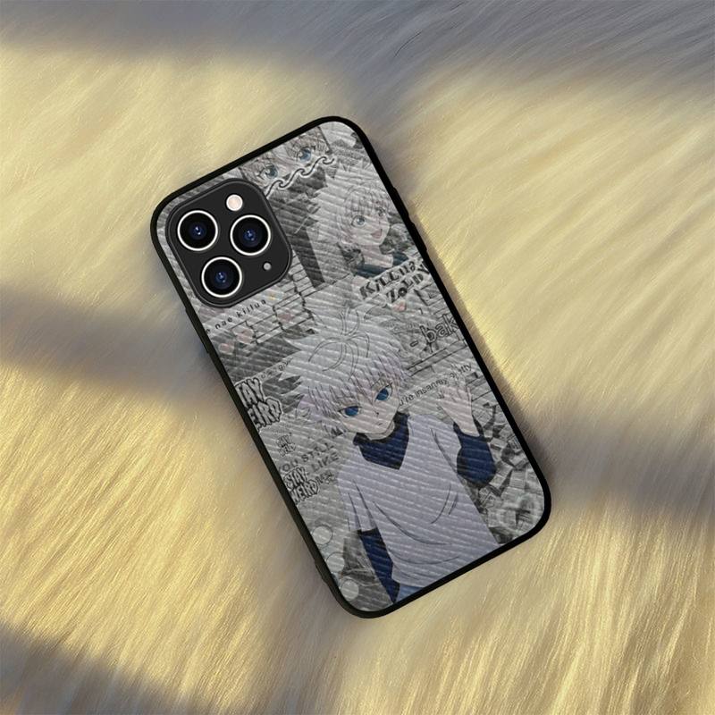 HUNTER X HUNTER Killua Zoldyck Anime Phone Case Hard Leather Case for iPhone 11 12 13 Mini Pro Max 8 7 Plus SE 2020 X XR XS