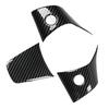 3Pcs Steering Wheel Cover Patch Interior Accessories Replacement for Tesla Model 3 Or Y 2021 to 2023 Carbon Fiber Look