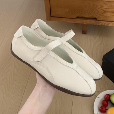 2025 Klett-Ballerinas: Vielseitige Damen-Freizeitschuhe mit einem Riemen und weicher Sohle