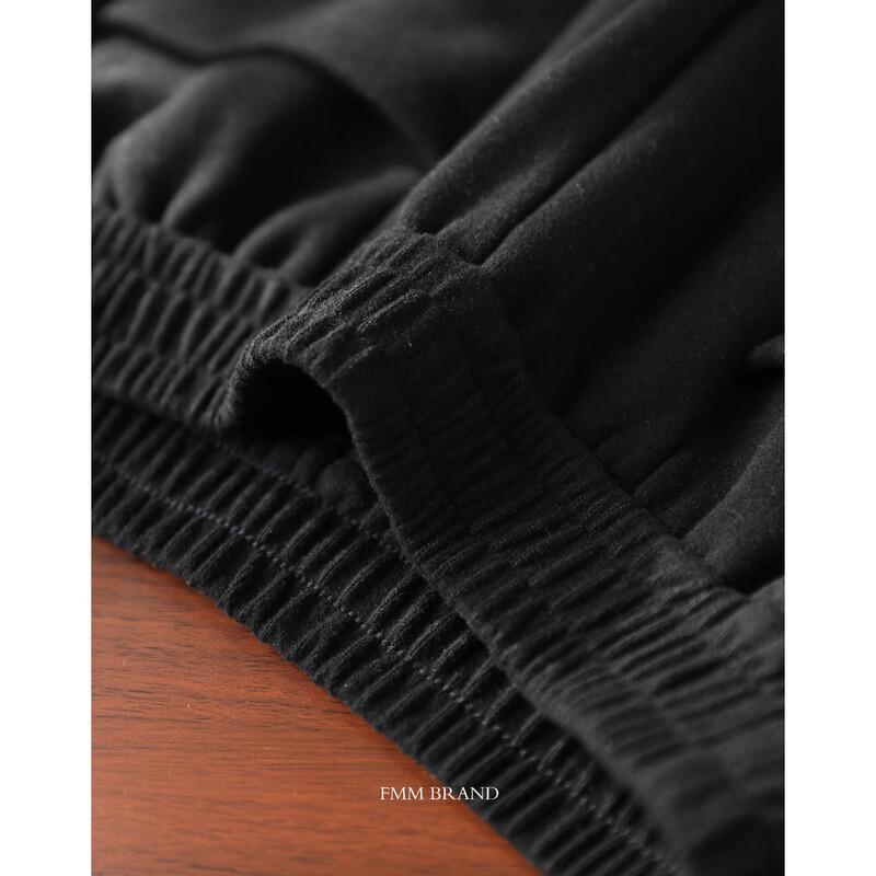 Women's Comfortable Elastic Waist Straight Leg Casual Trousers