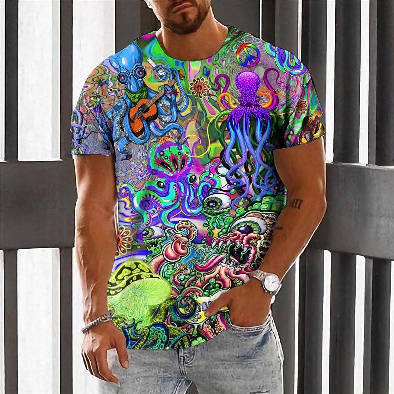 Men s summer casual short-sleeved T-shirt XL