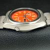 GENUINE VINTAGE SEIKO 5 AUTOMATIC 7009A JAPAN MENS ORANGE DIAL WATCH a708437-1