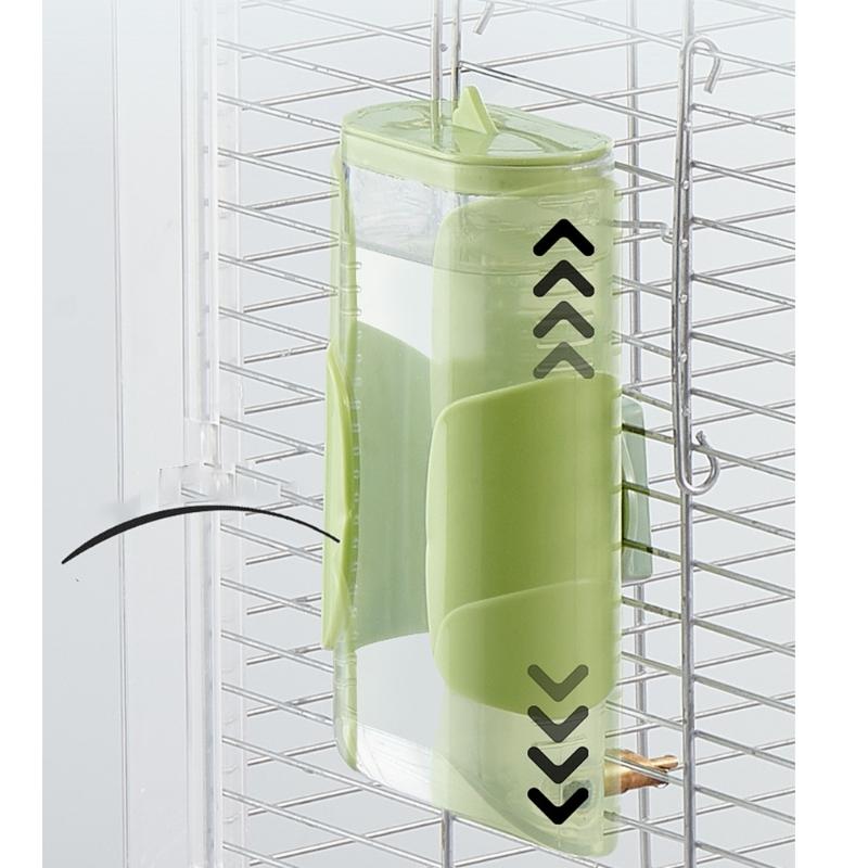 Plastic Parrot Pin Type Water Bottle Dispenser Feeder Hangings Pet Guinea Pigs Squirrels Rabbit Drinking Pipe Fountain