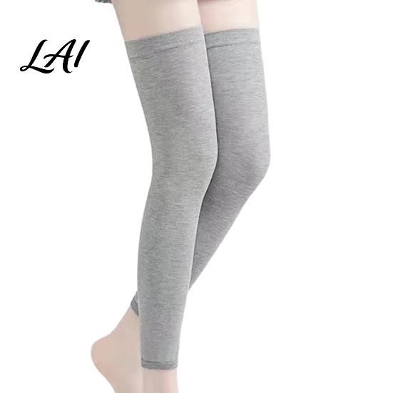 Extended Knee Warmers Soft for Cold Protection Breathable Cotton Leg Sleeves Anti Pads Slip Warmers Elastic Thermal Autumn Winter Unisex Sleeves