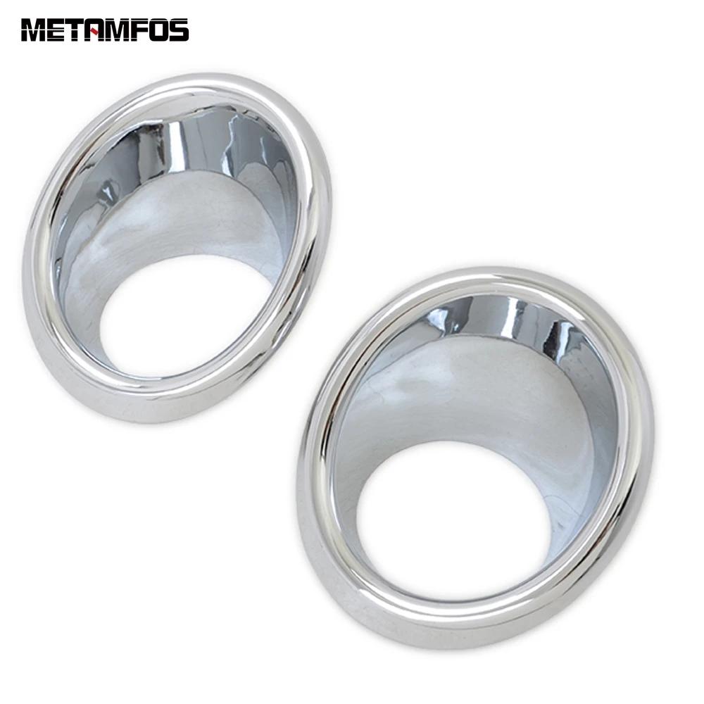 Front Rear Bumper Fog Light Lamp Cover Trim For Honda Fit Jazz 2014 2015 2016 2017 Chrome Foglight Protection Frame Accessories
