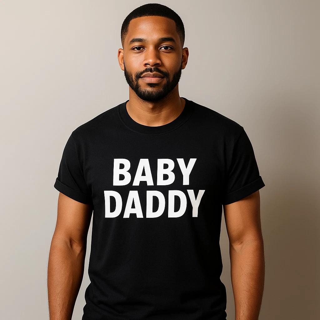 Baby Daddy Shirt Funny Dad Gift Cool Father Tee Mens Christmas TShirt Expecting 4XL