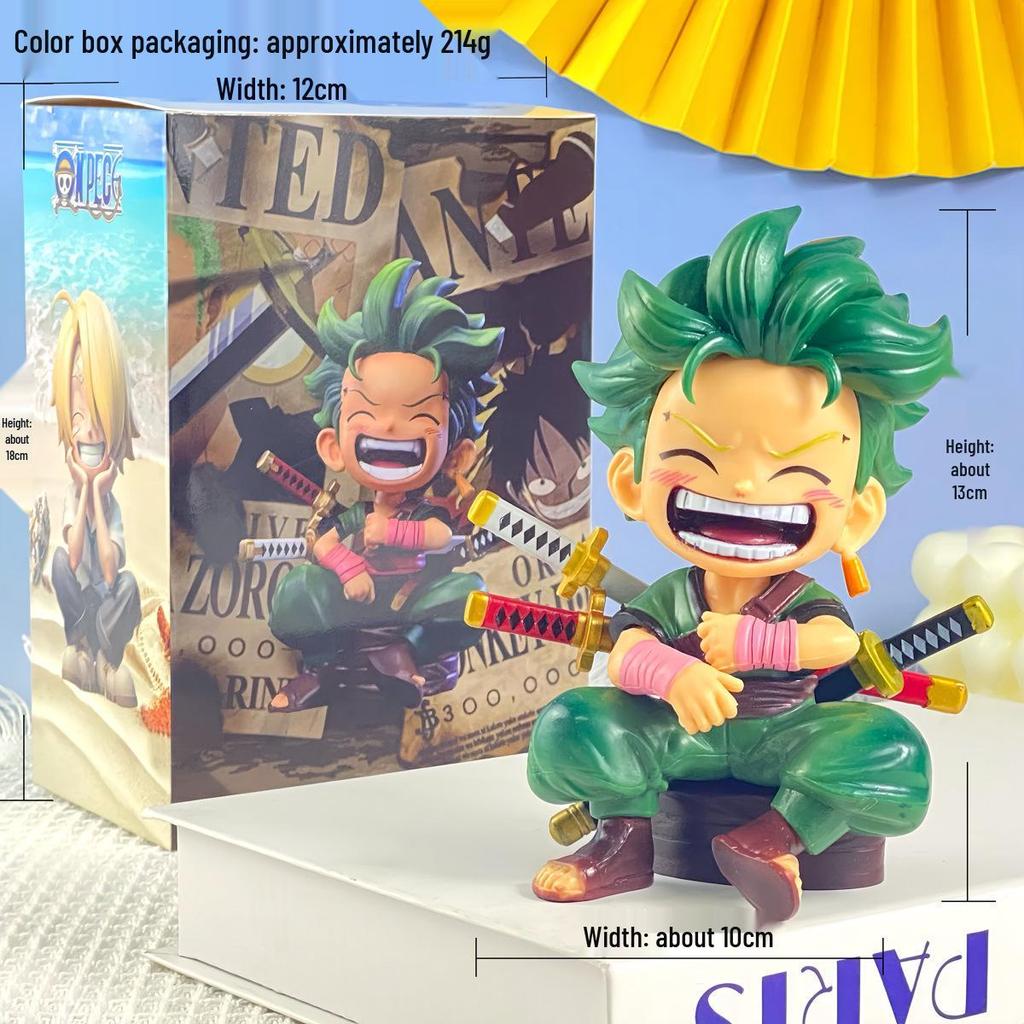 Trendy GK Hand-Painted One Piece Laughing Ace Yamato Car Ornament