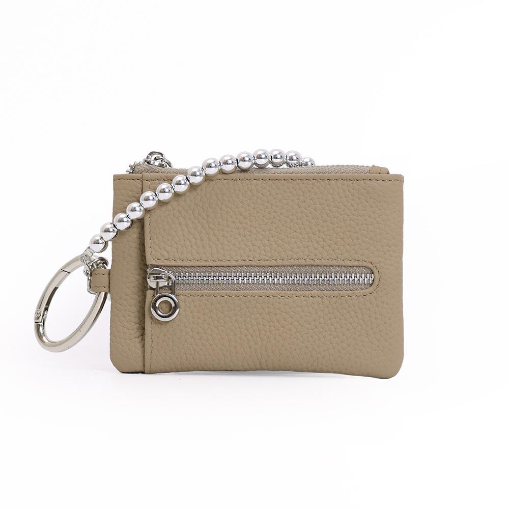 Genuine Leather Japanese Pendant Key Holder and Coin Purse - Multi-functional Organizer for Women