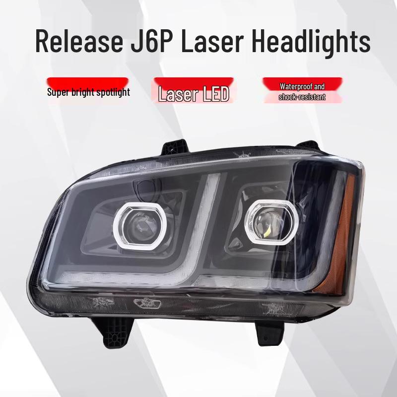 Jiefang J6P Truck LED Headlight: Super Bright Dual Lens High/Low Beam Navigator Version Laser Version Driver Left Side