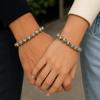 8mm Natuurlijke Dalmatische Jaspis Edelsteen Kralen Armband 7,5", Handgemaakte Unisex Armband, Dalmatische Jaspis Stretch Chakra Armband CSB-3