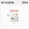5Pcs Self Sealing Jewelry Zip Lock Bags Frosted Earring Ring Necklace Organizer Jewelry Pouch