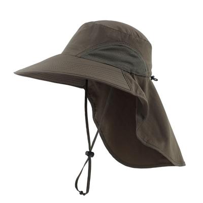 Conetail und UV-Schutz Outdoor Sonne Safari Sommer Feldarbeit Angeln Nacken Armeegrün Herren Damen Schnelltrocknend Hut, Hut, Hut, Hut, Hut, Hut, Abdeckung,