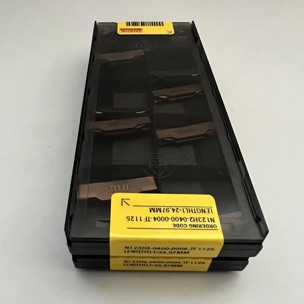 Original Sandvik / N123H2-0400-0004-TF 1125 / CNC Lathe Carbide Blade 10 PCS