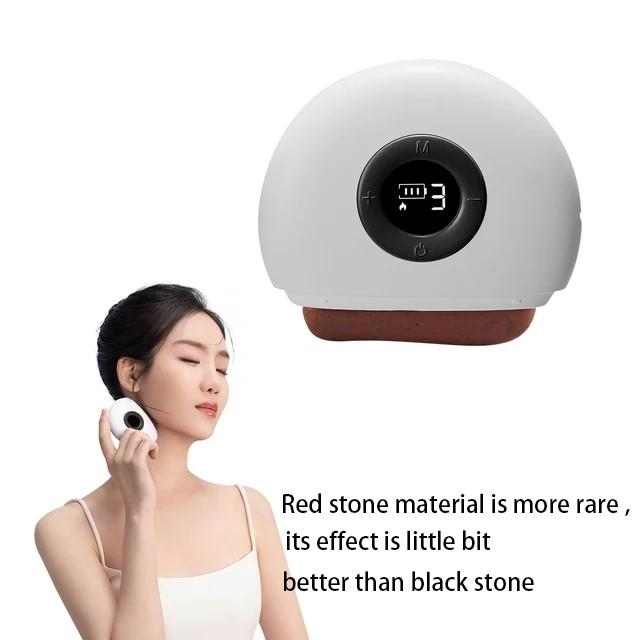 Household Electric Face Massager Portable Facial Wrinkle Removal Meridian Brush Smart Gua Sha Stone