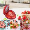 Stainless Steel Manual Strawberry Slicer - Ergonomically designed fruit cutter Suitable for strawberries Cherry Apple | No Electricity