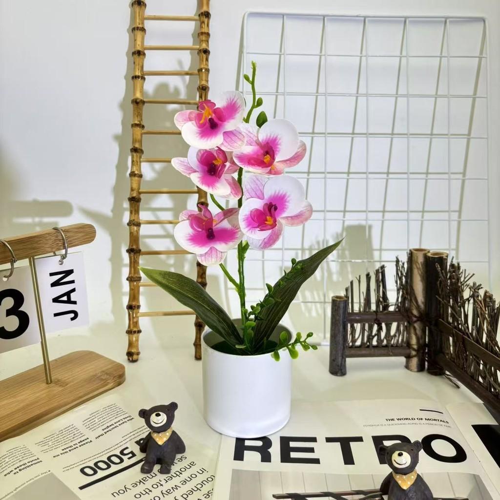 Artificial Butterfly Orchid Flower Bouquet For Home Decor And Arrangements Event