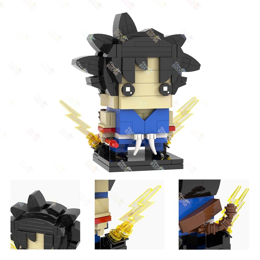 MOC Anime Squarehead Building Blocks Toys Seven Dragon Giant Ape Mecha Figures Somersault Cloud Model Assembly Bricks Kids Gifts