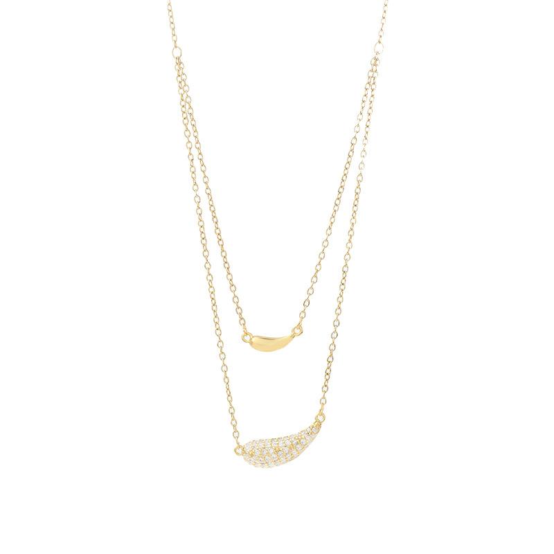 New 925 Sterling Silver Double-Layer Zirconia Necklace: Minimalist Choker—Perfect Birthday Gift for Women, Exquisite Jewelry