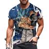 Vegeta Dragon Ball Z Goku Men's T Shirt Trend Streetwear Cool Harajuku GYM Oversized 110-6XL O-collar Short Sleeved Anime Saiyan