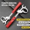 Large Opening Bathroom Spanner Aluminum Zinc Zinc Alloy Plumbing Wrench Faucet Wrench  Sink Installation