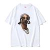 Rapper Snoop Dogg Funny Meme Graphic T Shirt Vintage Hip Hop Harajuku Tshirts Unisex Casual 100% Cotton T-shirt Streetwear
