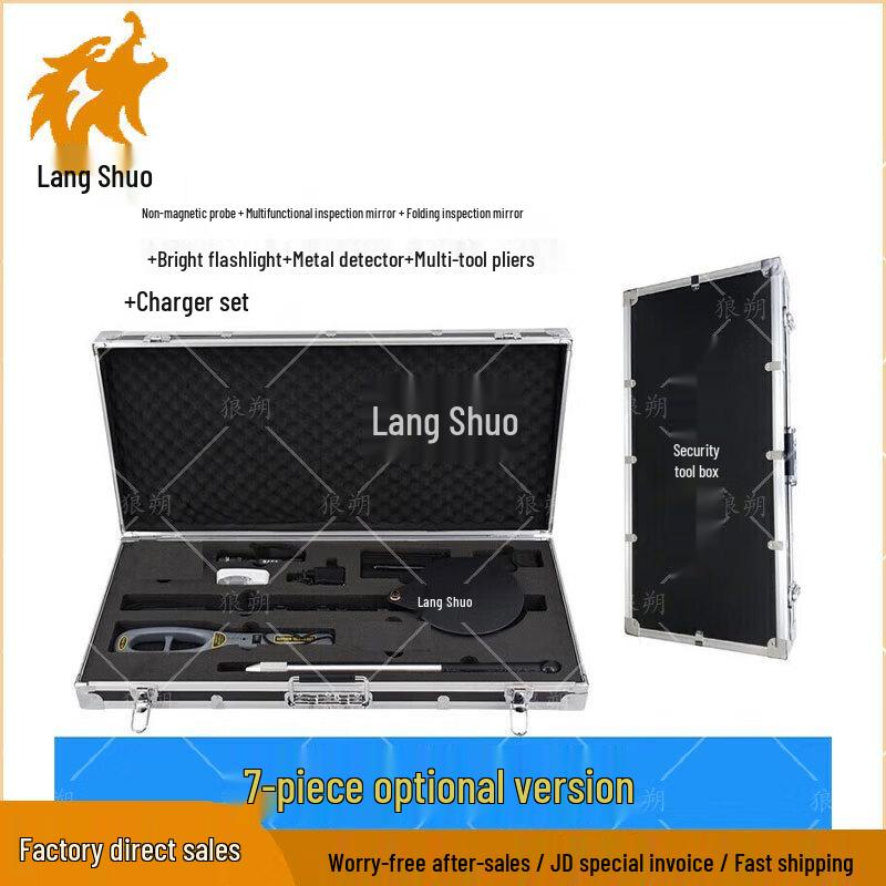 Langsou 7-Piece Portable Security Inspection Tool Kit