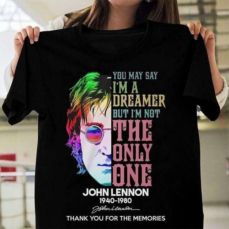 John Lennon T-Shirt Unisex Adult Size S to 3XL S