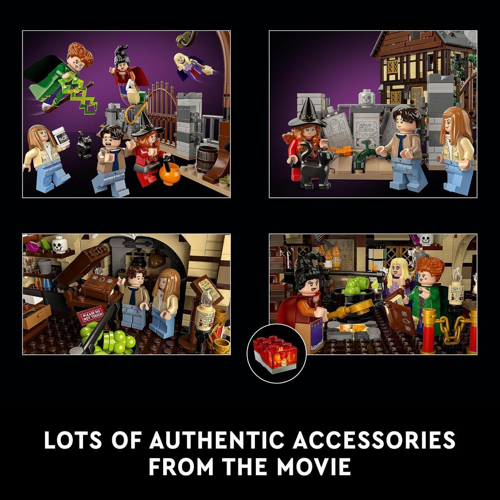 LEGO Ideas Disney Hocus Pocus: Sanderson Sisters' House 21341 Toy Blocks Gift Fantasy Princess for Boys, Girls, and Adults