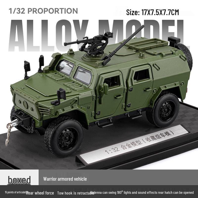 CheZhi CZ32773 Игрушка - Внедорожный Военный Бронированный Транспорт - Металлическая Модель с инерционным механизмом для Детей