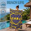 Boca Football Club Printed Microfiber Beach Towel, Soft And Absorbent, Quick-Dry, Ideal for Summer Travel, Beach Essential, Swimming Pool