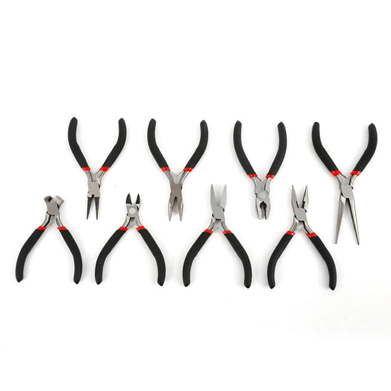 1/8pcs Jewellery DIY Making Beading Mini Pliers Tools Kit Set Round Flat Long Nose