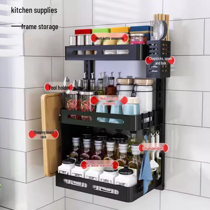 3-Tier Stainless Steel Kitchen Organizer Rack