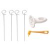 Spiral Potato Cutter With 4 Stainless Steel Sticks Spiralizer Chips Maker Manual Twisted Potato Slicer Kitchen Gadgets