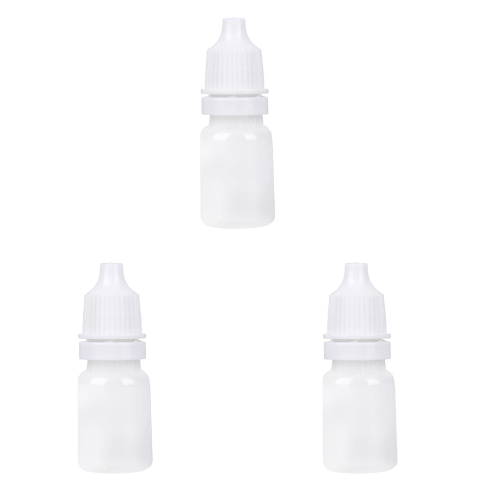 50pcs 5/10/15ml Eye Dropper Bottles Squeezable Eye Drop Bottle Portable Eye Liquid Dropper for Solvents Essence Eye Drops Saline