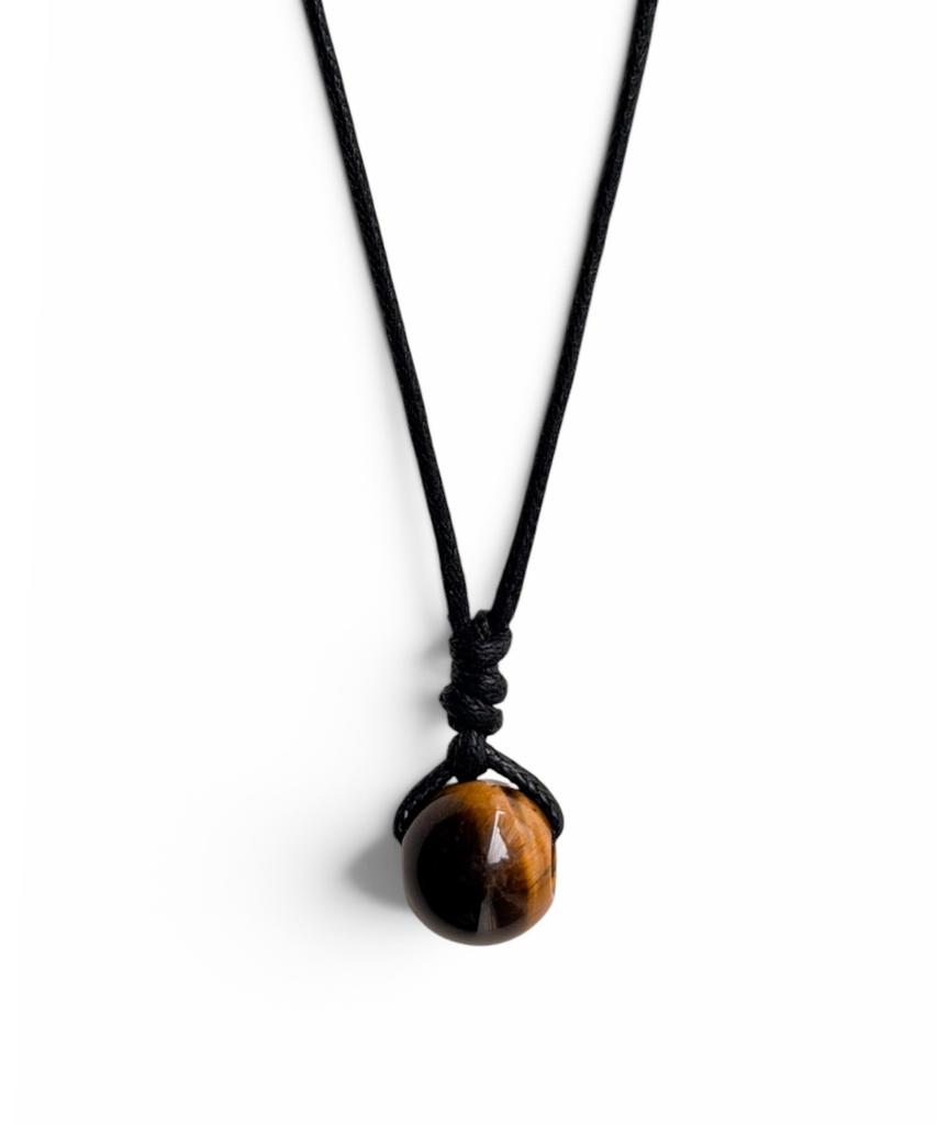 Khaki Studio [Khaki Studio X Drunk Text] Tiger Eye Stone Necklace