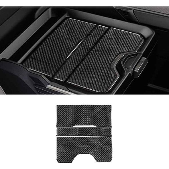 4pcs Carbon Fiber Car Window Lift Switch Cover Stickers Compatible with Dodge RAM 1500/2500/3500 2019-2023 Crew Cab, Door Glass Control Panel Trim