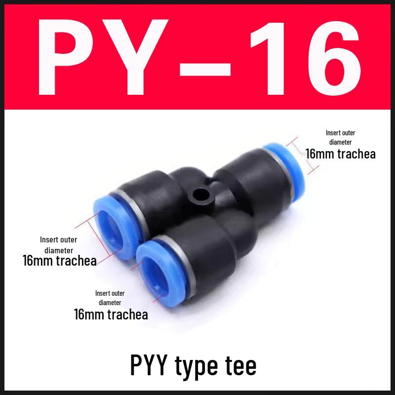 Fitinguri pneumatice cu conectare rapidă: Tub PU Aer Drept, PV Tip L, PE Tip T, PY Tip Y
