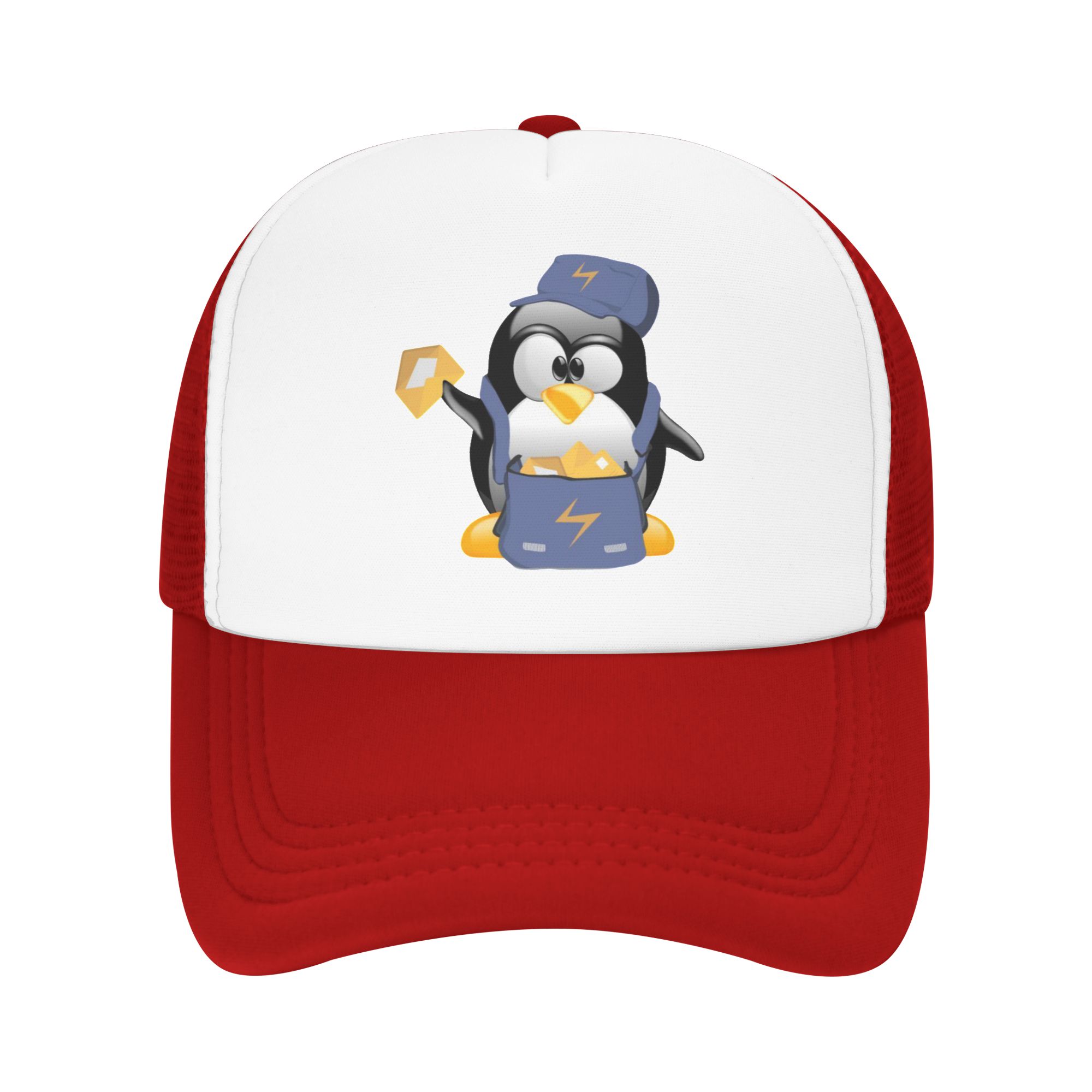 Tux Penguin Sun Hats Casual Baseball Cap Summer Linux Trucker Hat Sun Visor Running Hippie Snapback Cap Unisex Women Baseball Cap One Size