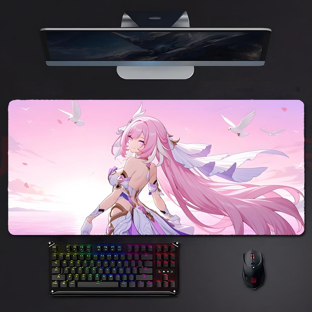Cute Beautiful Game Honkai Star Rail Cyrene Mouse Pad Large Gaming Mousepad With Stitched Edges Thickened Desk Mat Pc