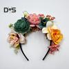 Imitation Flower Decor Hair Hoop Elastic Design Travel Party Headband Various Styles Floral Hair Hoop Headgear Charming Accessory