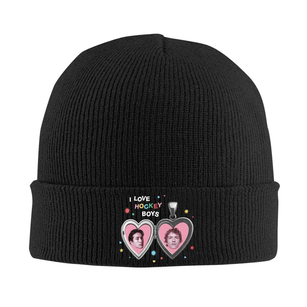 Connor Storrie And Hudson Williams Hat Autumn Winter Beanie Warm Heated Rivalry Caps FeUnisex Unisex Acrylic Knitted Caps