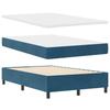 Boxspring Bed with Mattress Dark Blue 120 x 190 cm Velvet
