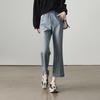SOFSIL Women's 2026 Spring Elastic Waist Slim Flared Cropped Jeans