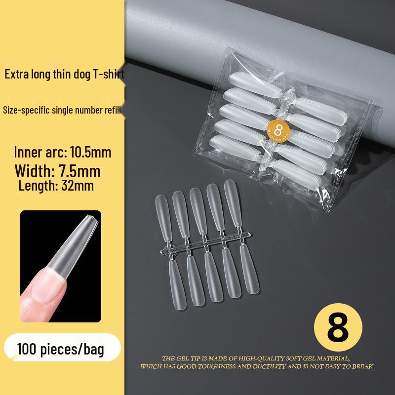 Jia Naisi Extra Long Wearable T-Shaped Manicure Nails