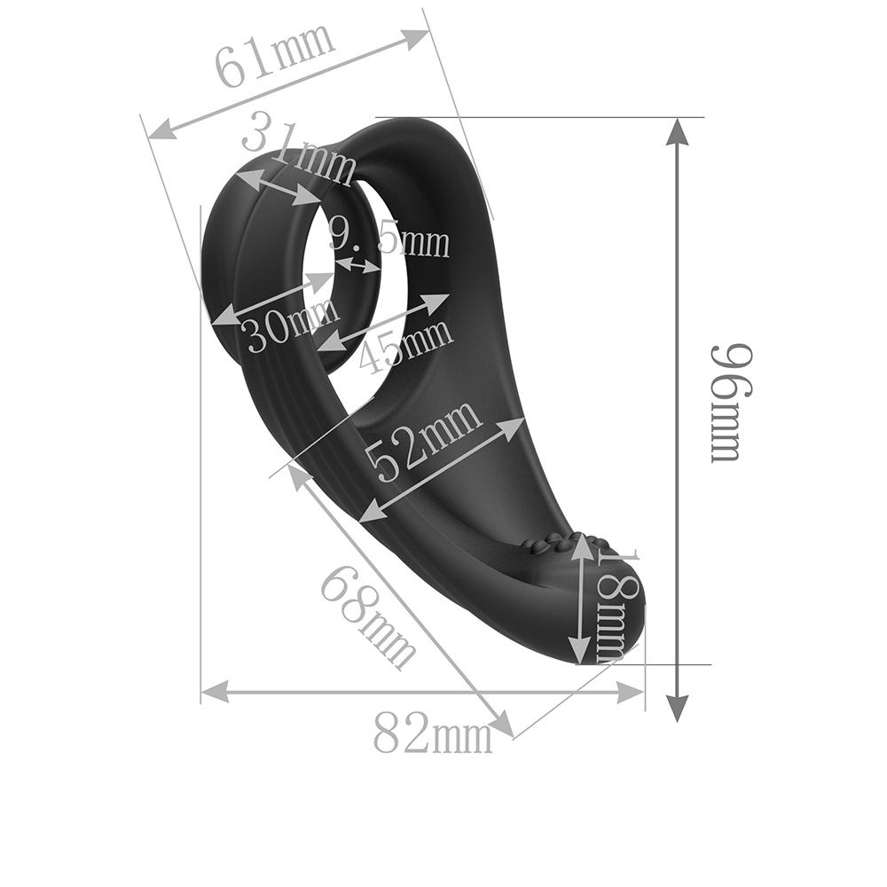 Silikon Penis Ring Hodensack Binden Cock Ring Sex Spielzeug für Männer Erektion Prostata Massage Dual Ring Verzögerung Ejakulation Lock ring