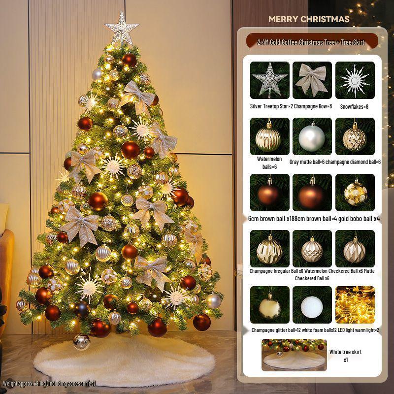 Large Christmas Ornaments Set for Living Room and Home Decoration