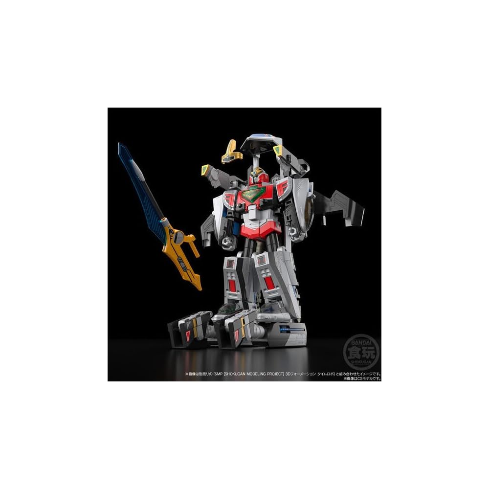 SMP Shokugan Modeling Project Delta Formation Time Shadow Combine with Time Robo Action Figure